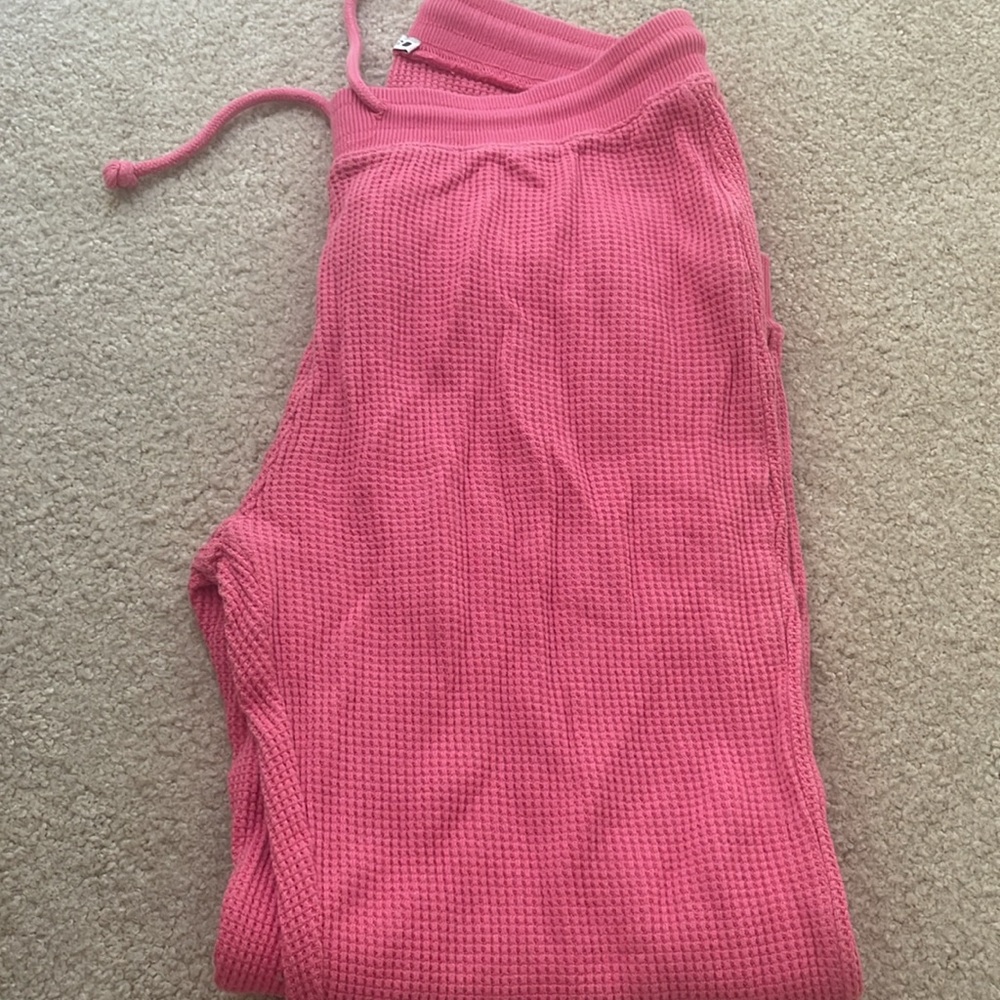Zara waffle joggers